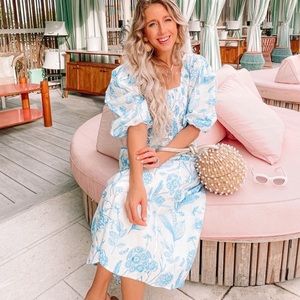 NWOT Olivia James The Label Toile Midi Dress S